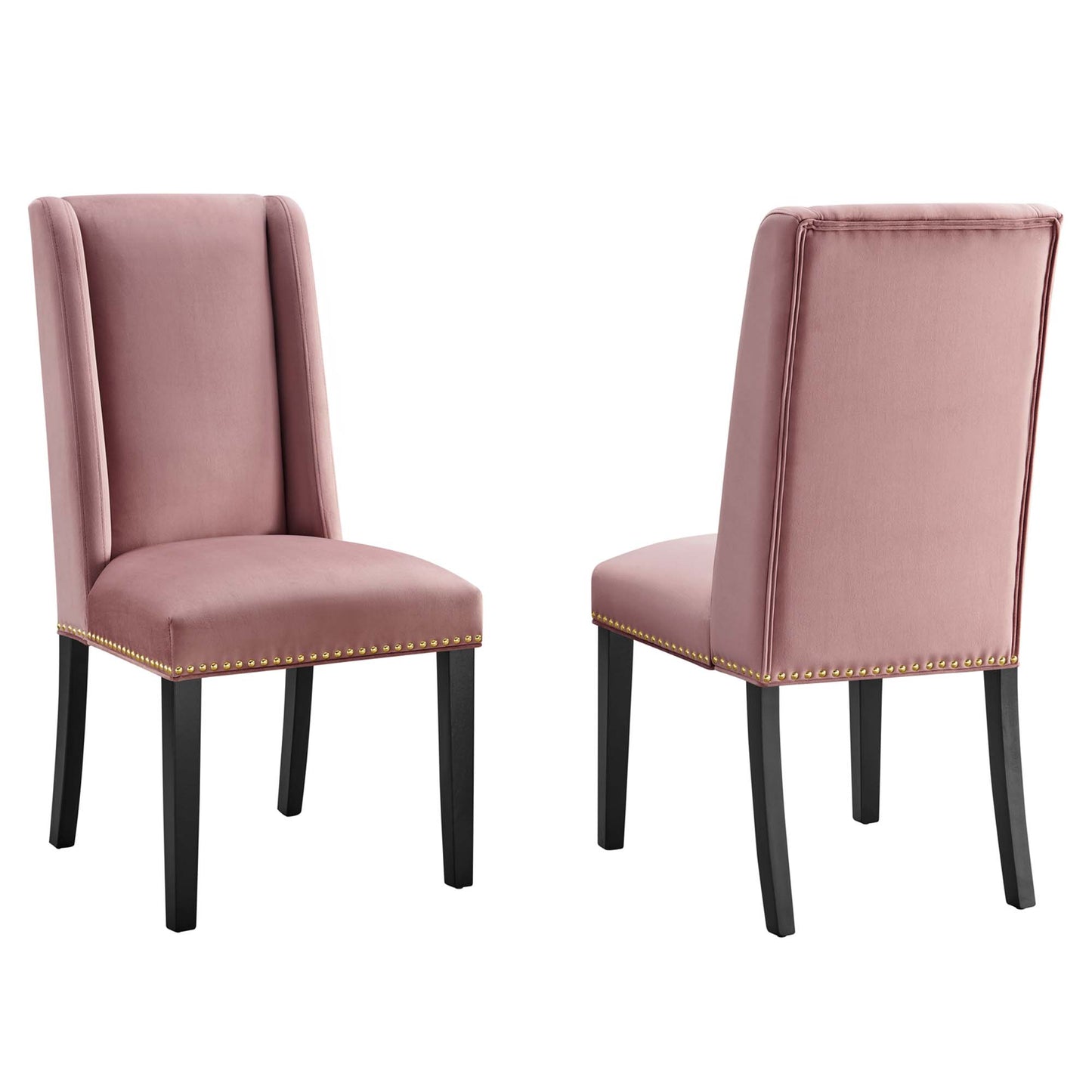 Baron Performance Velvet Dining Chairs Set of 2