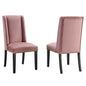 Baron Performance Velvet Dining Chairs Set of 2