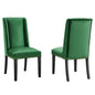 Baron Performance Velvet Dining Chairs Set of 2