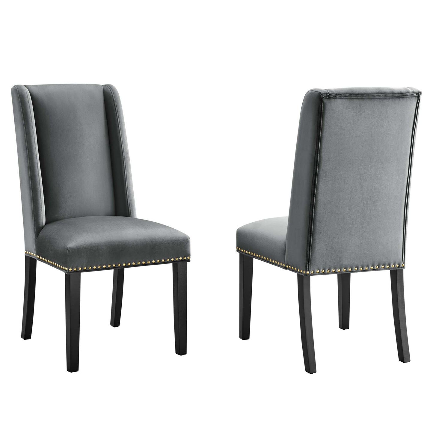 Baron Performance Velvet Dining Chairs Set of 2