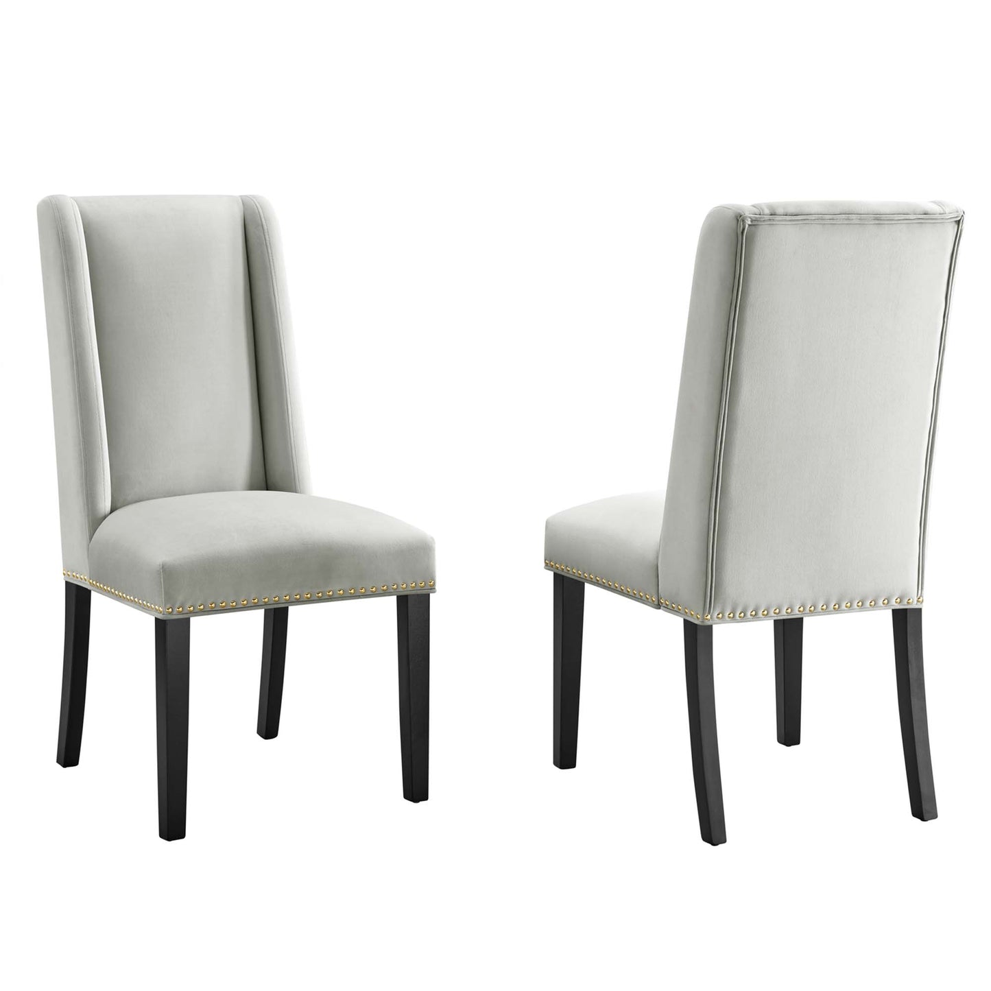 Baron Performance Velvet Dining Chairs Set of 2