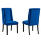 Baron Performance Velvet Dining Chairs Set of 2