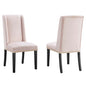 Baron Performance Velvet Dining Chairs Set of 2