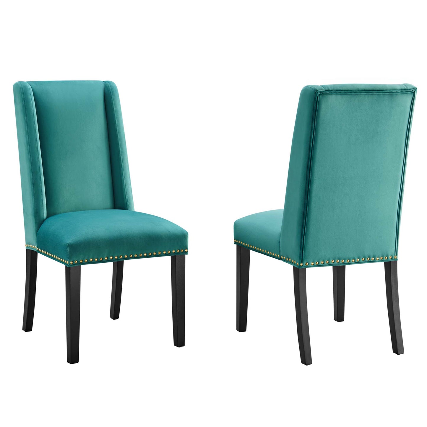 Baron Performance Velvet Dining Chairs Set of 2