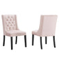 Baronet Performance Velvet Dining Chairs Set of 2