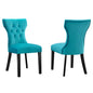 Silhouette Performance Velvet Dining Chairs Set of 2