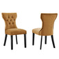 Silhouette Performance Velvet Dining Chairs Set of 2