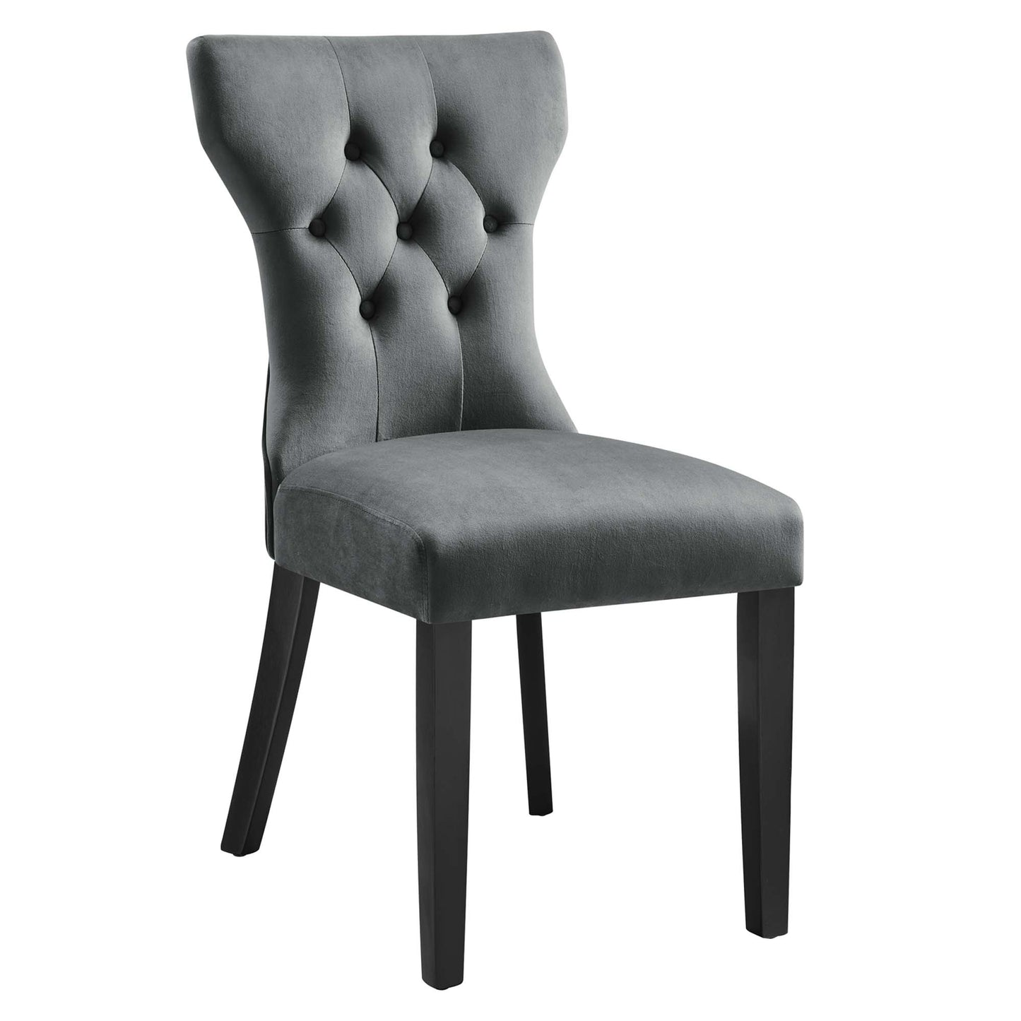 Silhouette Performance Velvet Dining Chairs Set of 2