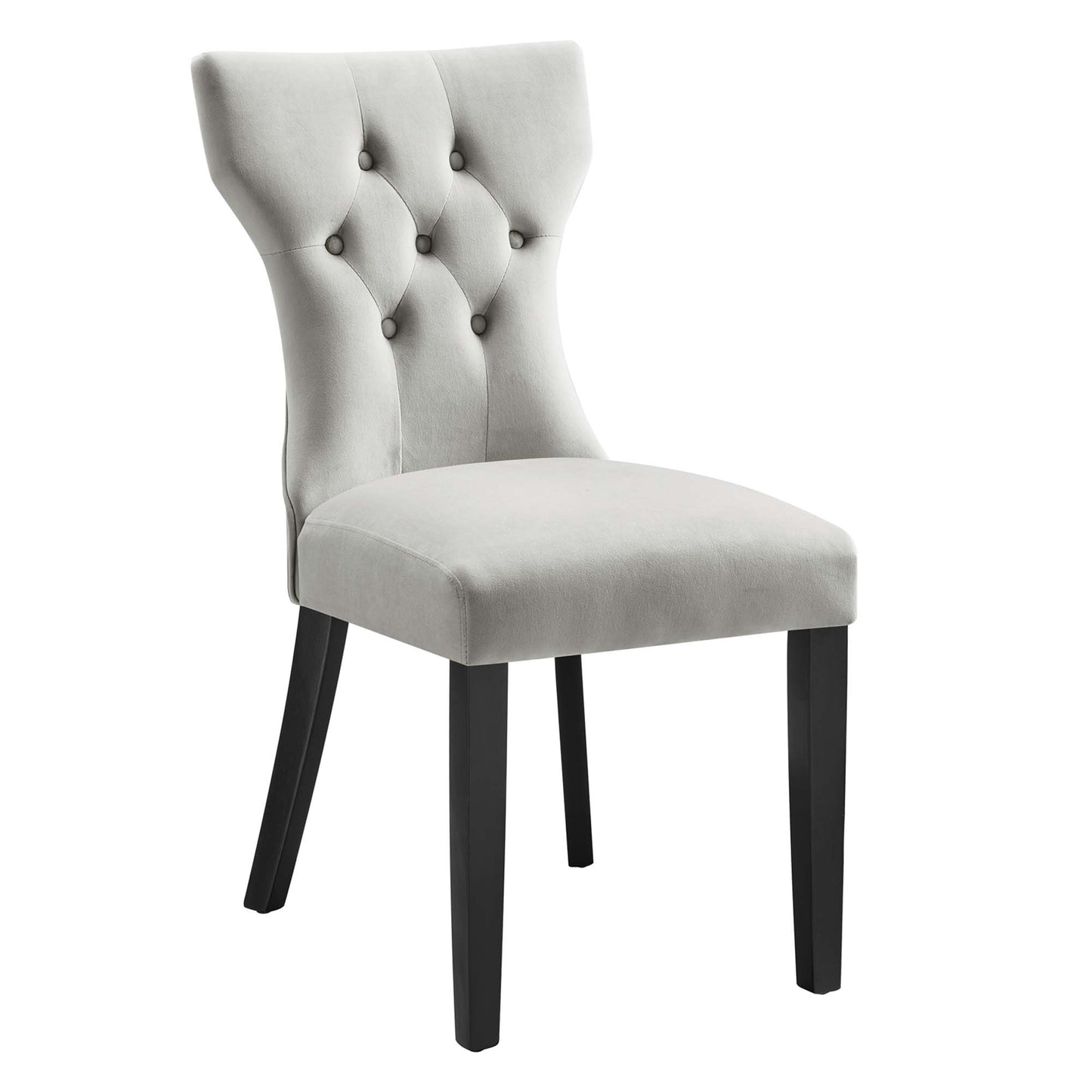 Silhouette Performance Velvet Dining Chairs Set of 2