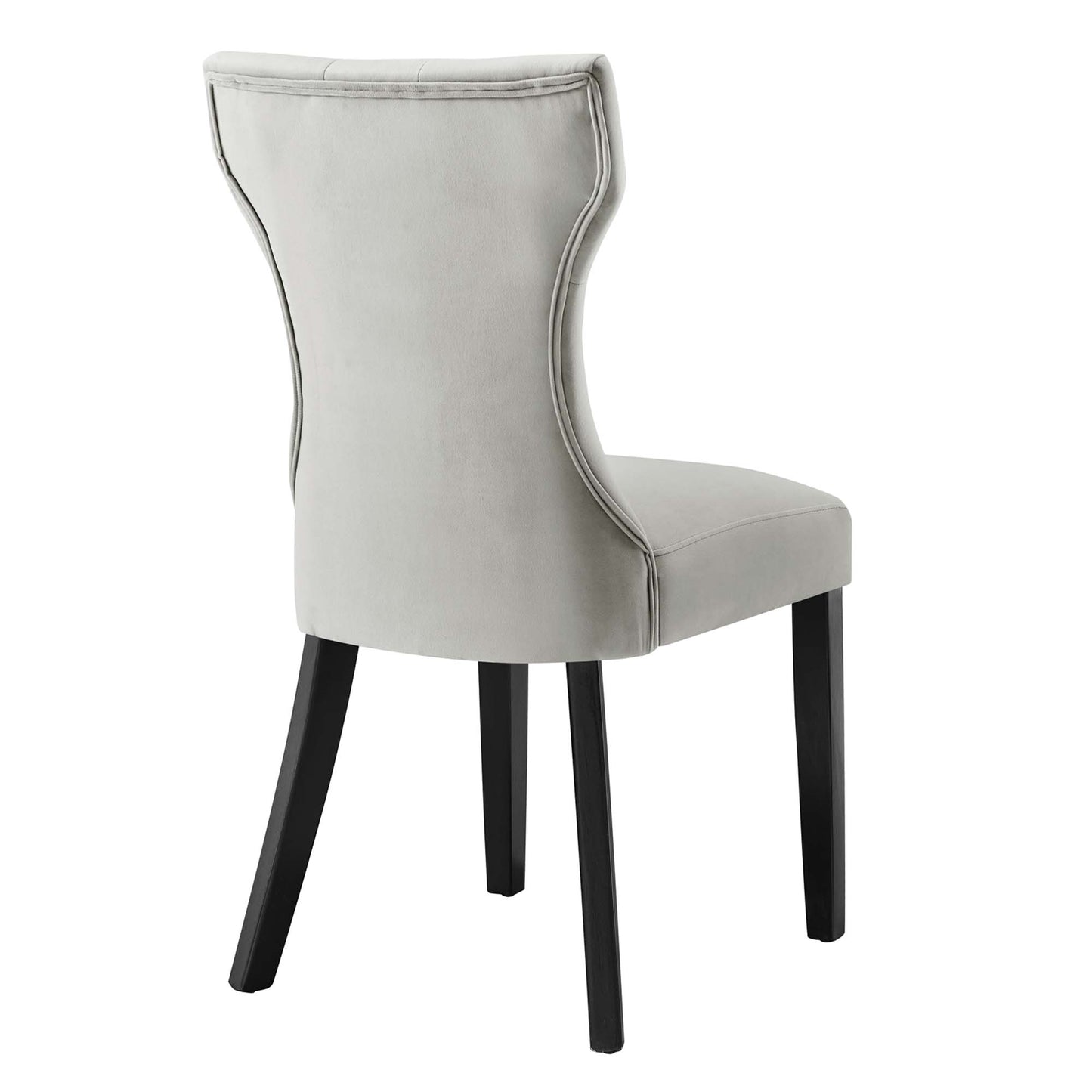 Silhouette Performance Velvet Dining Chairs Set of 2