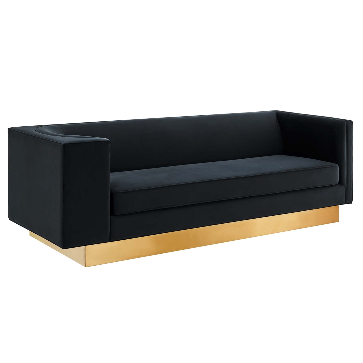 Eminence Upholstered Performance Velvet Sofa