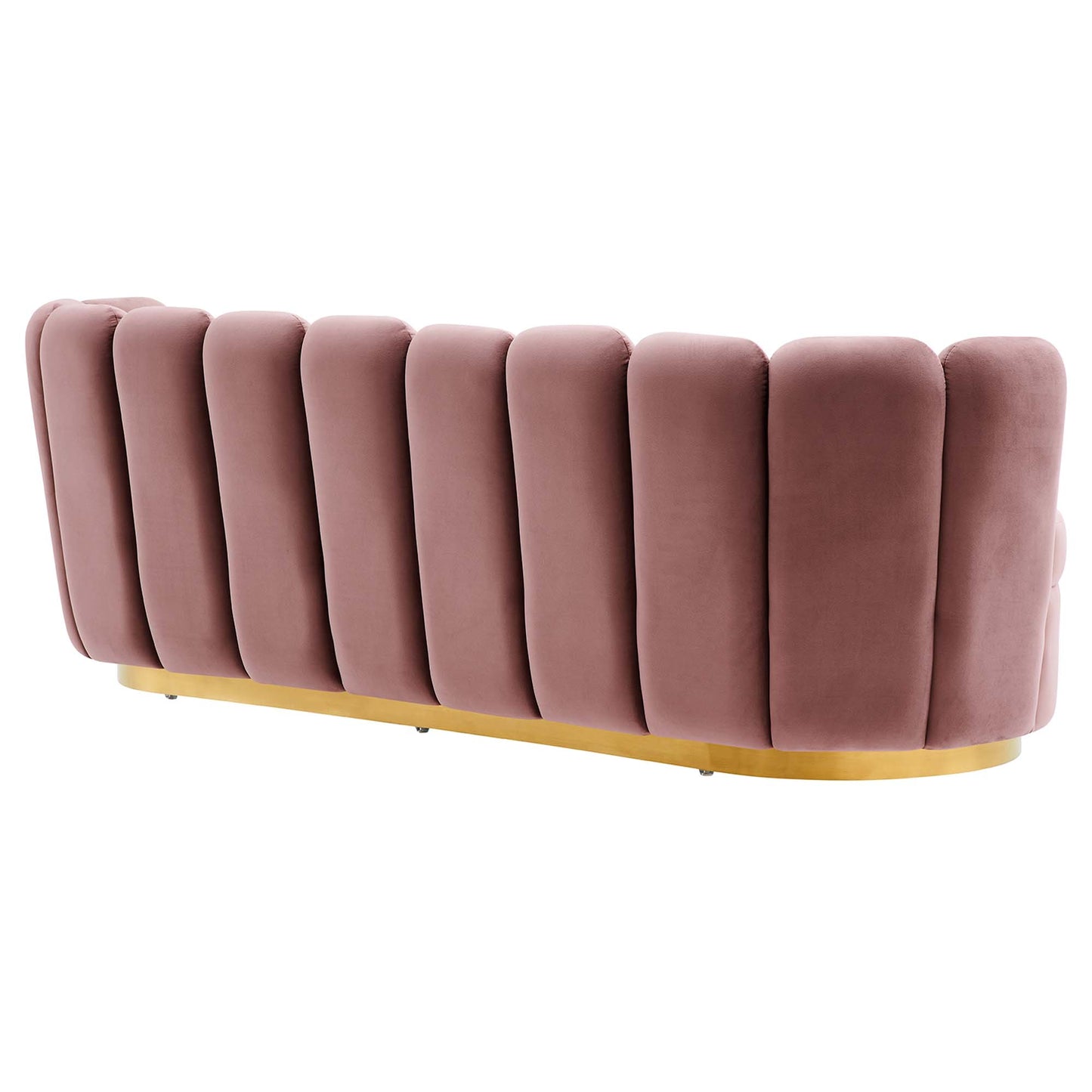 Victoria Channel Tufted Performance Velvet Sofa