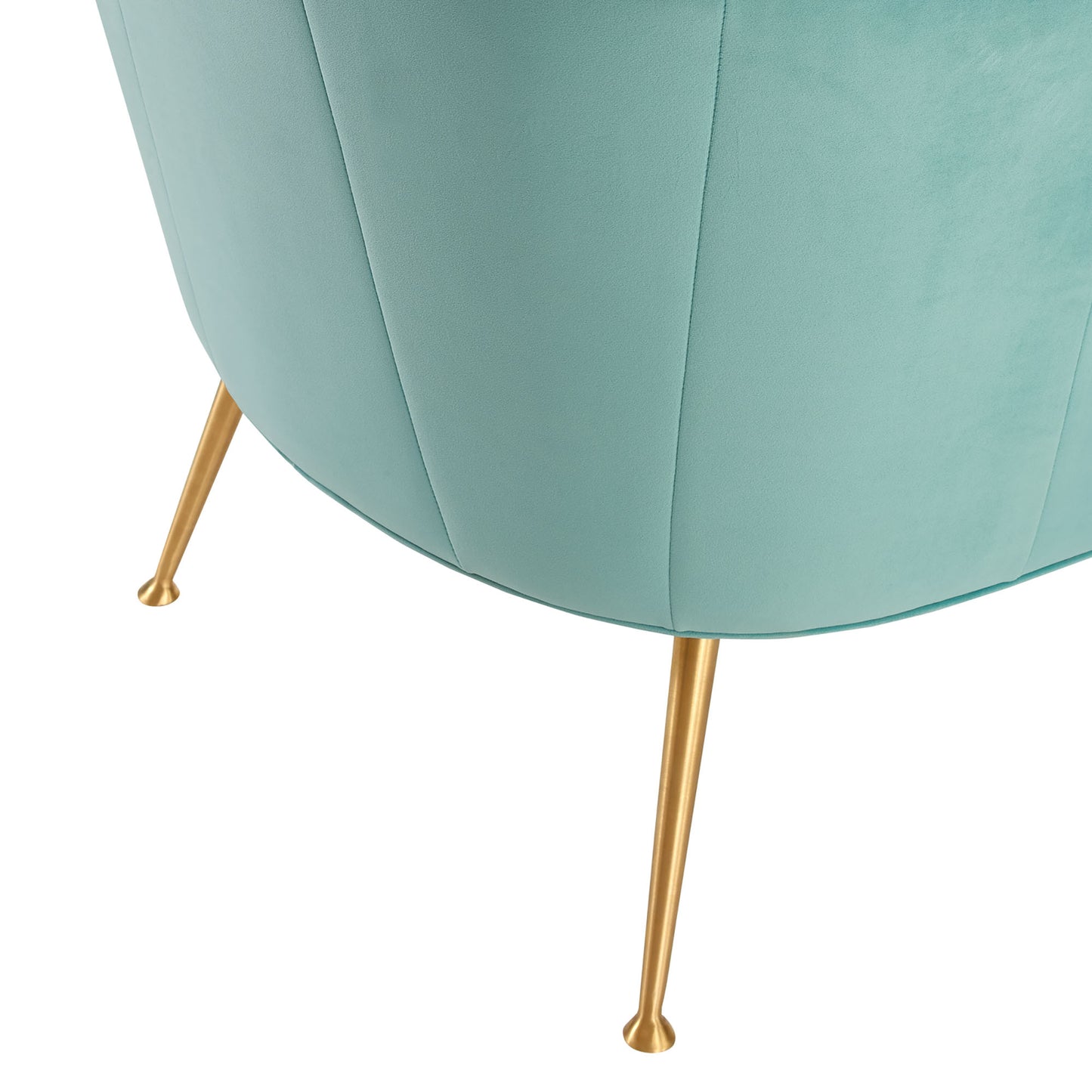 Veronica Channel Tufted Performance Velvet Armchair