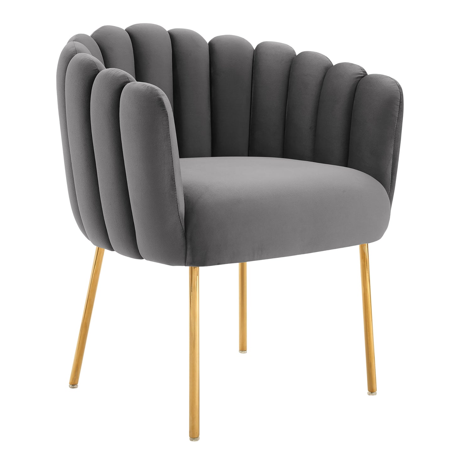 Sanna Channel Tufted Performance Velvet Armchair