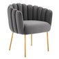 Sanna Channel Tufted Performance Velvet Armchair