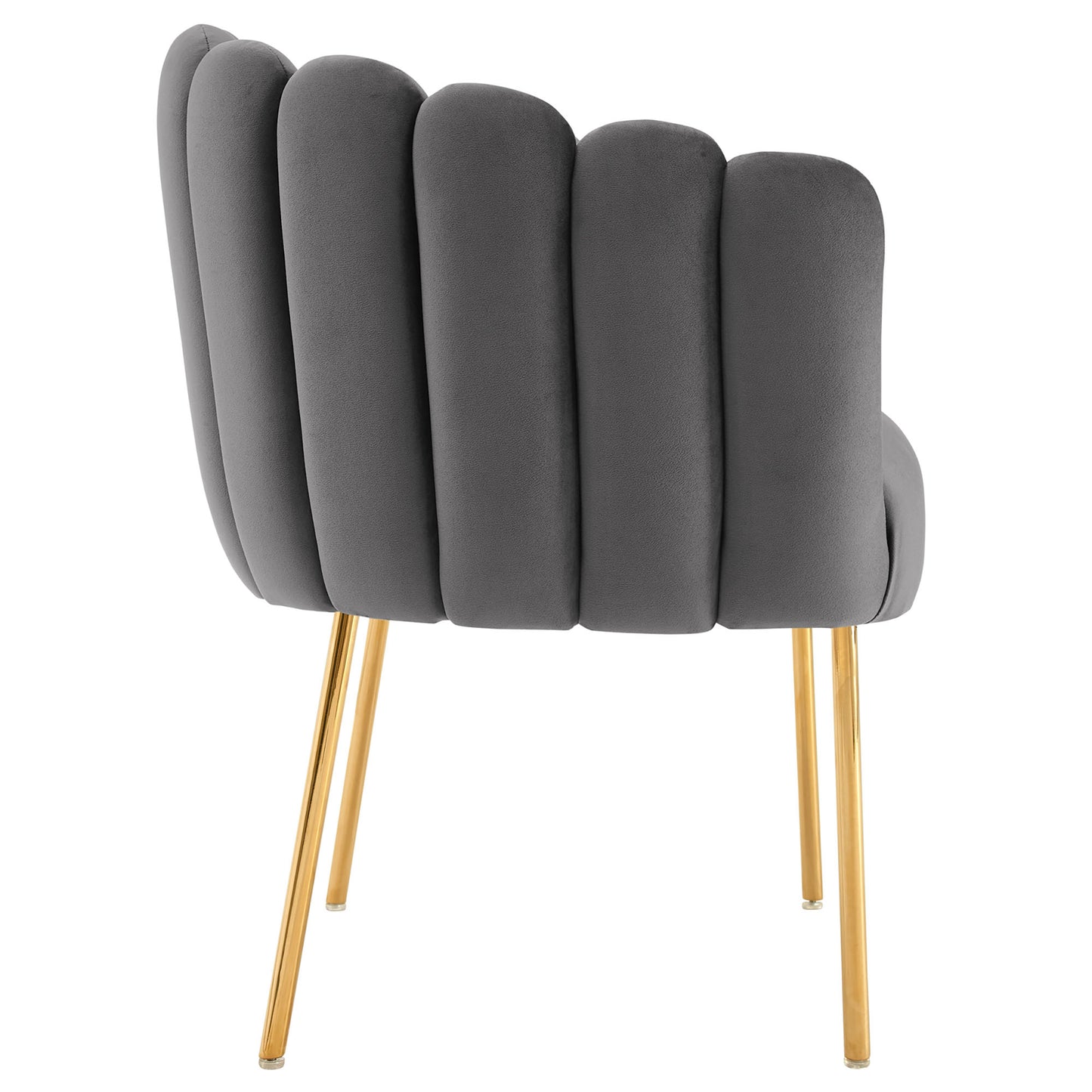 Sanna Channel Tufted Performance Velvet Armchair