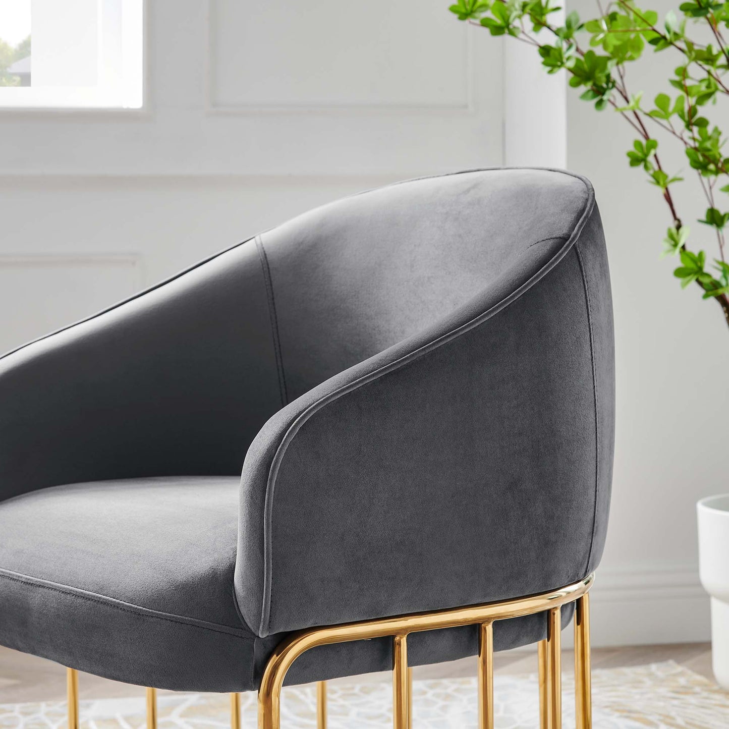 Legacy Performance Velvet Armchair