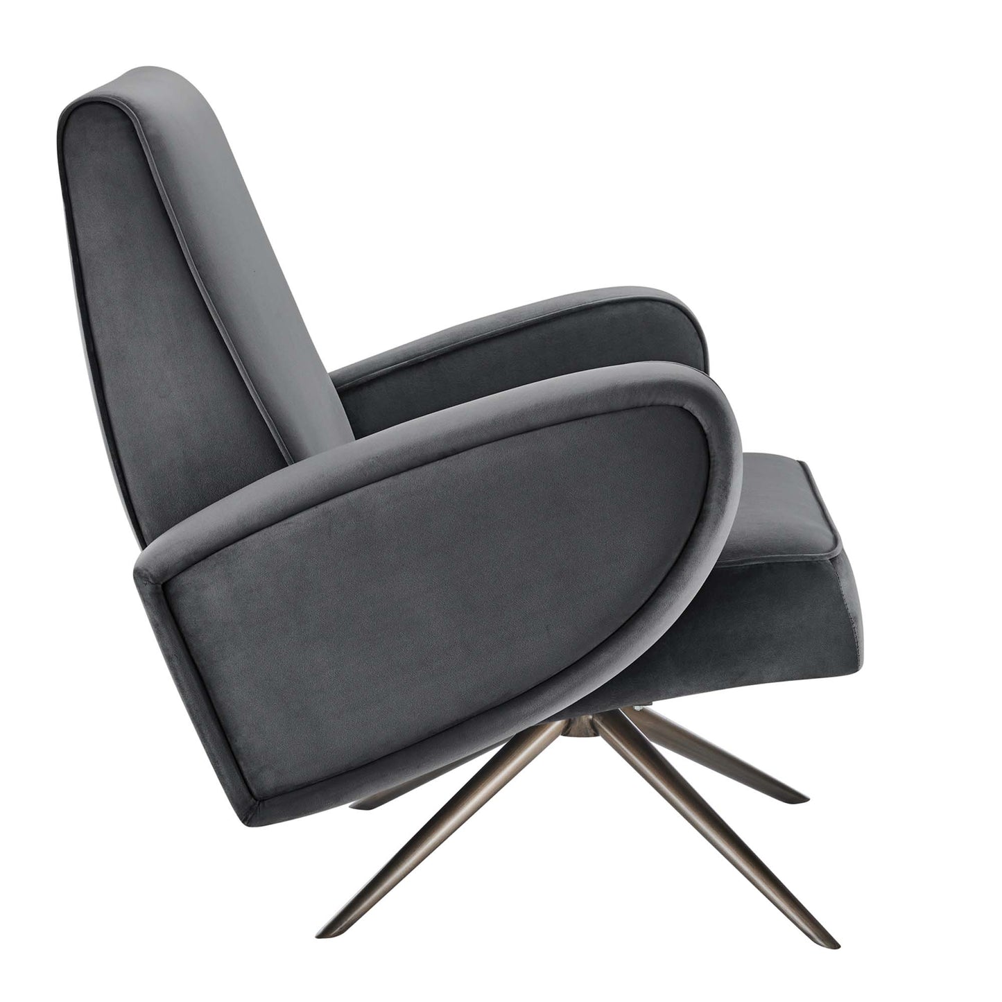 Superior Performance Velvet Swivel Chair