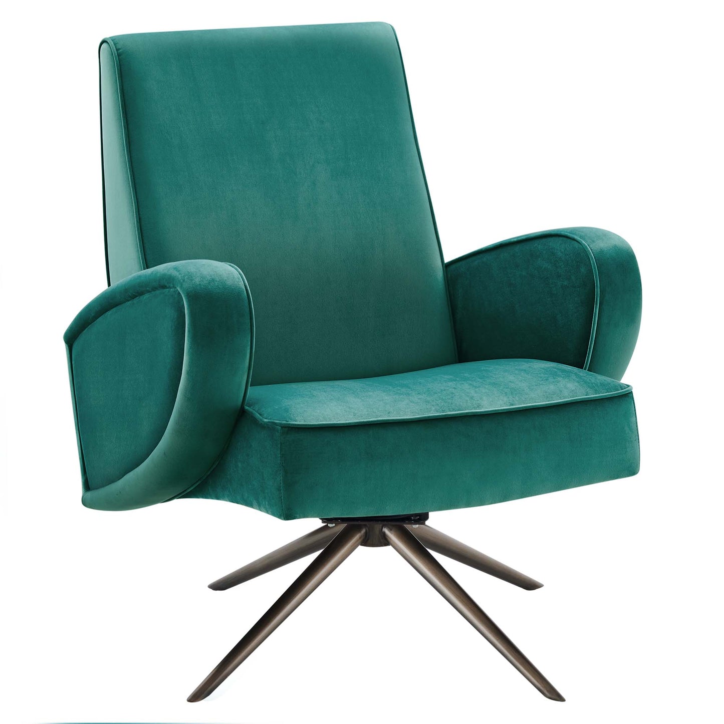 Superior Performance Velvet Swivel Chair