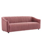 Announce Performance Velvet Channel Tufted Sofa