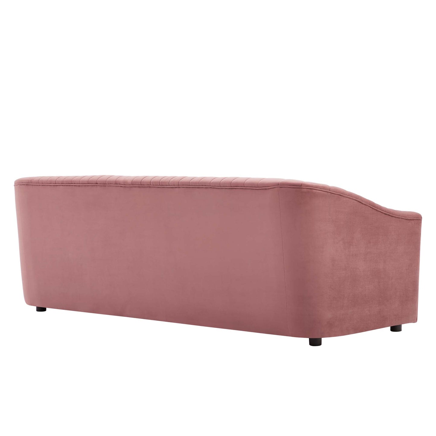 Announce Performance Velvet Channel Tufted Sofa