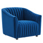 Announce Performance Velvet Channel Tufted Armchair