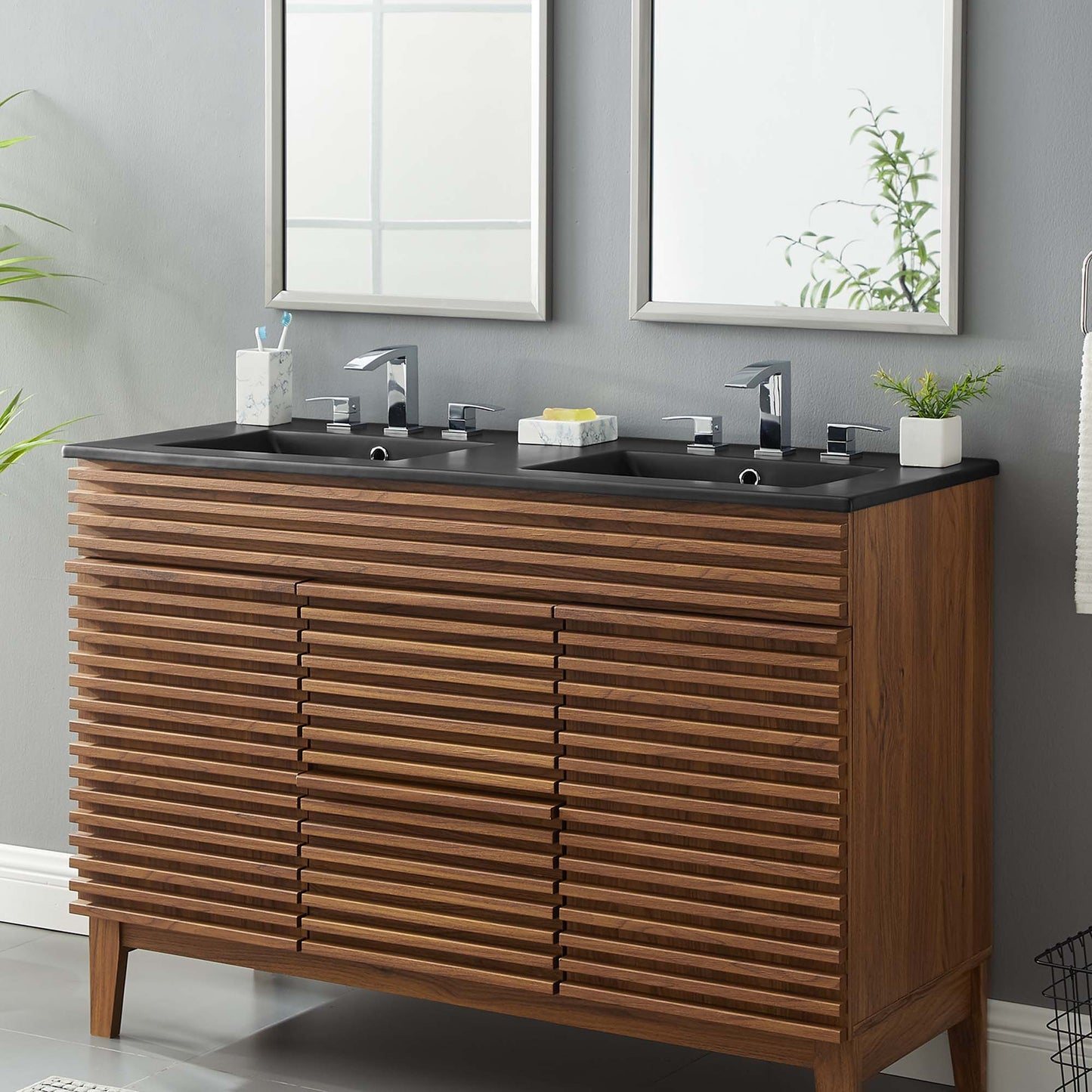 Cayman 48" Double Basin Bathroom Sink