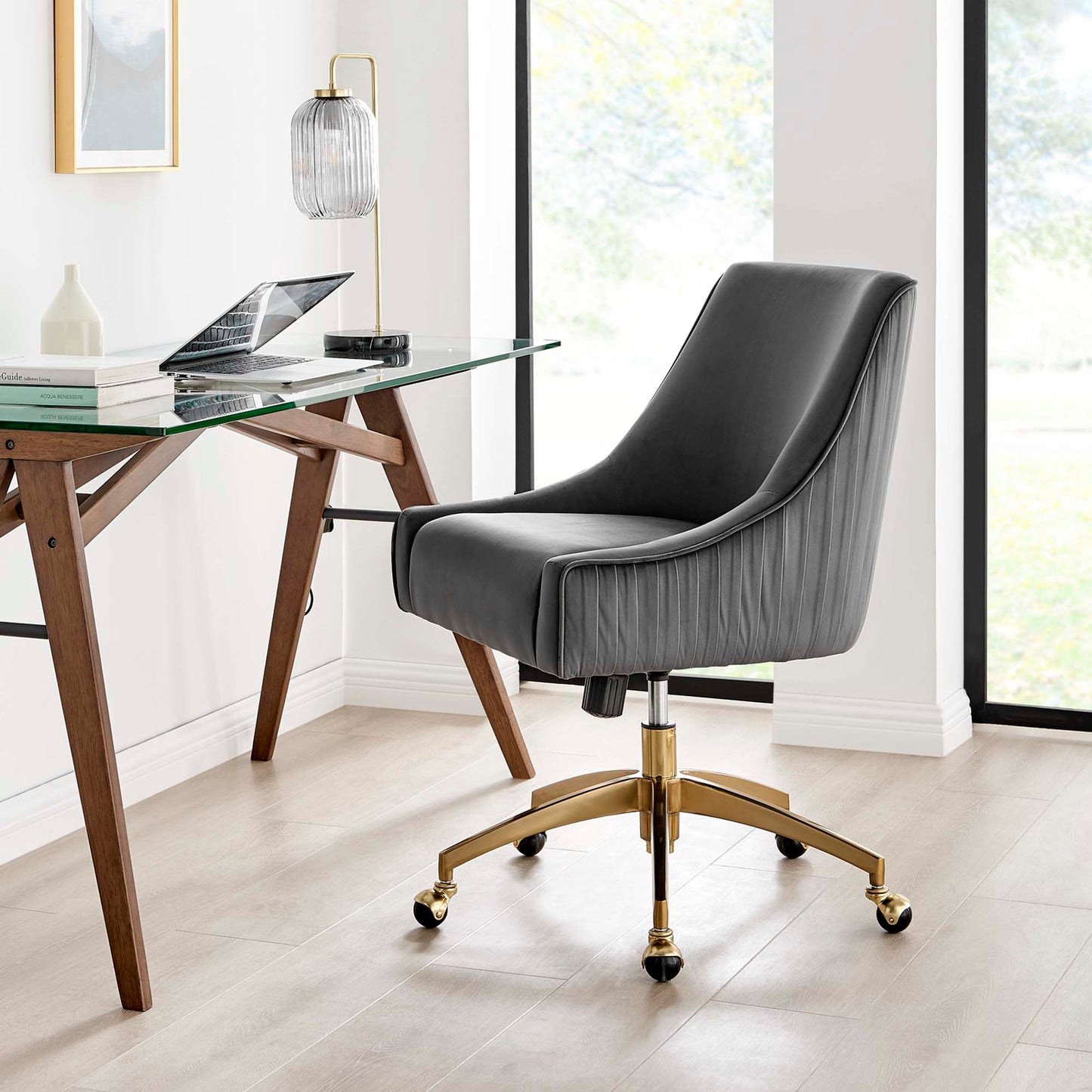 Discern Performance Velvet Office Chair