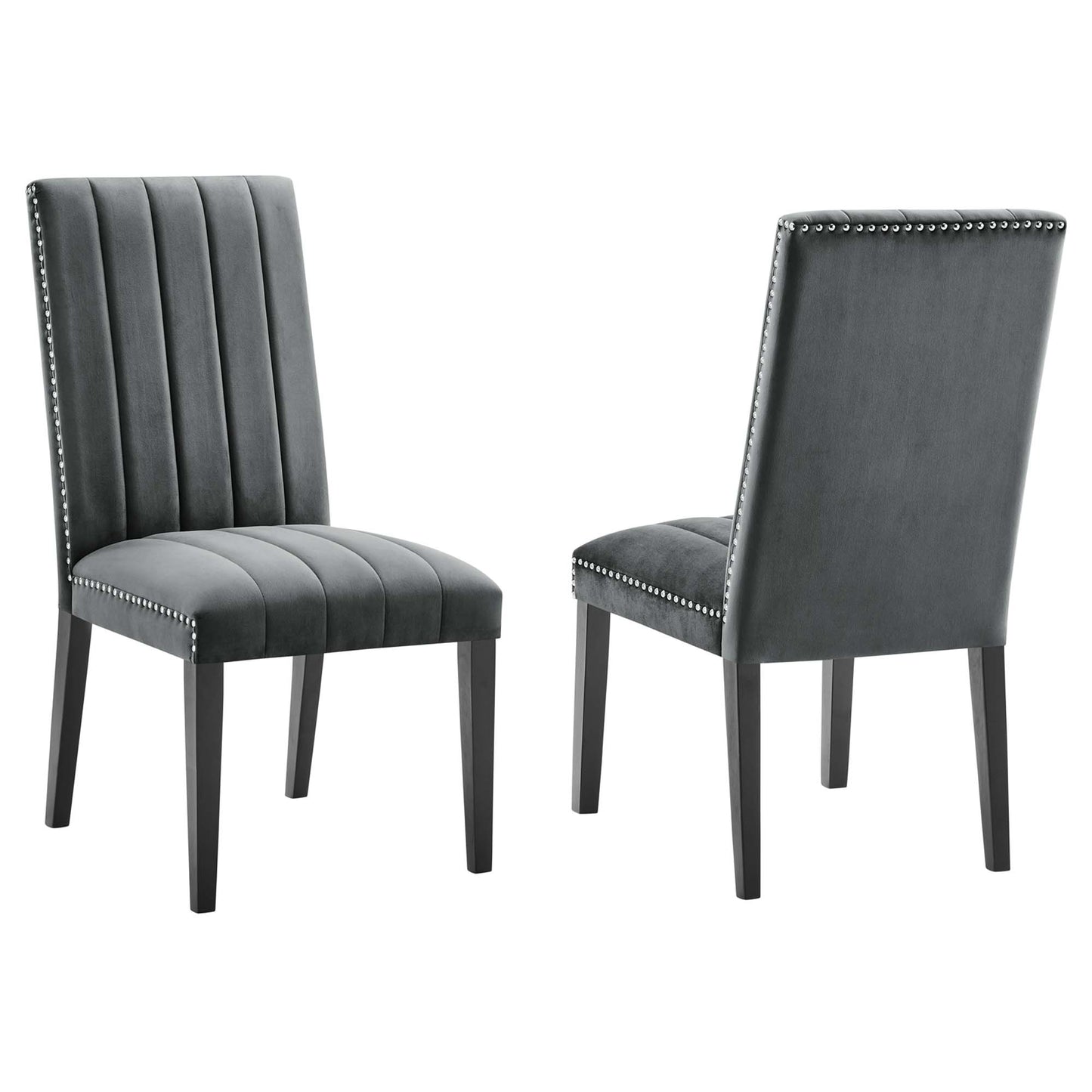 Catalyst Performance Velvet Dining Side Chairs Set of 2