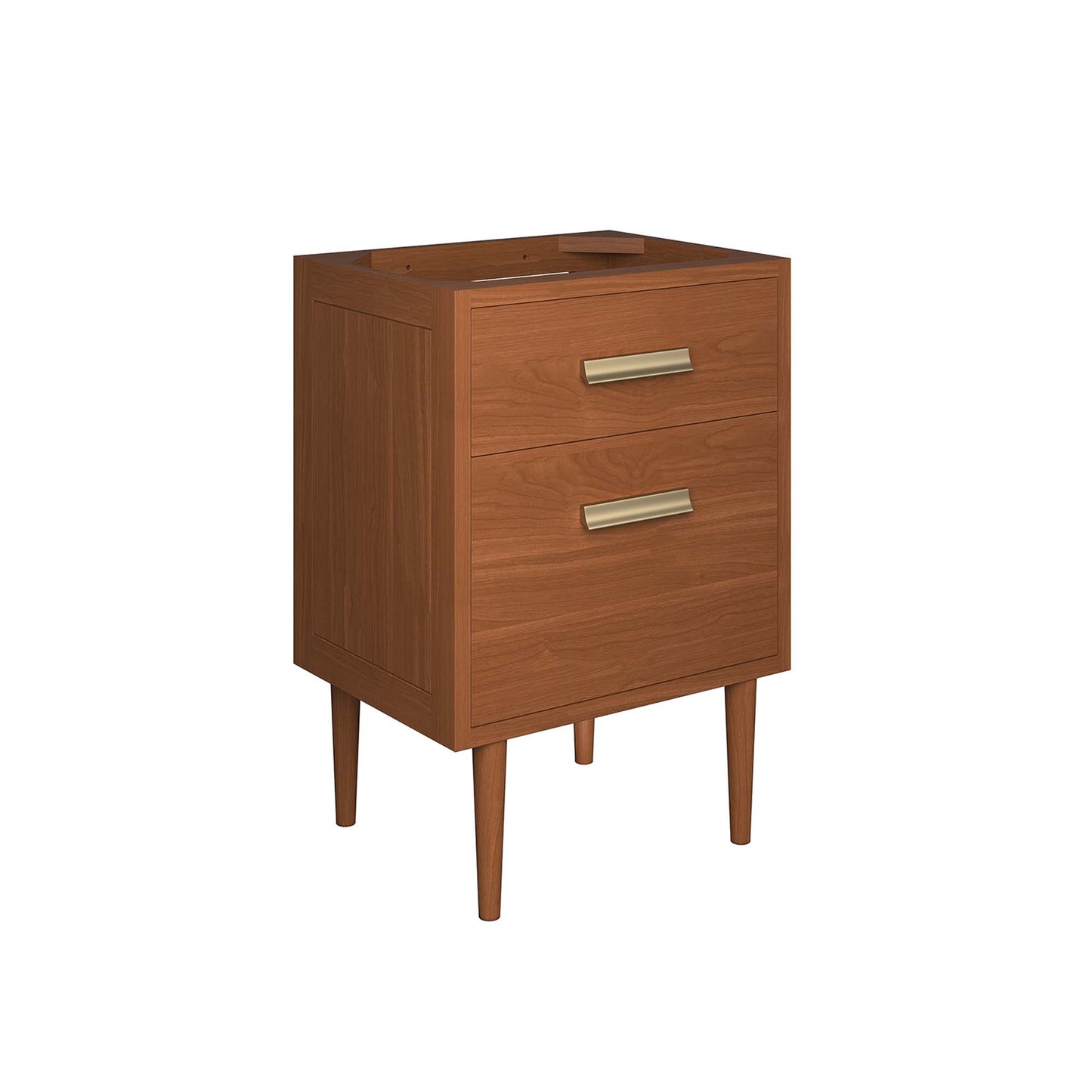 Cassia 24" Teak Wood Bathroom Vanity Cabinet (Sink Basin Not Included)