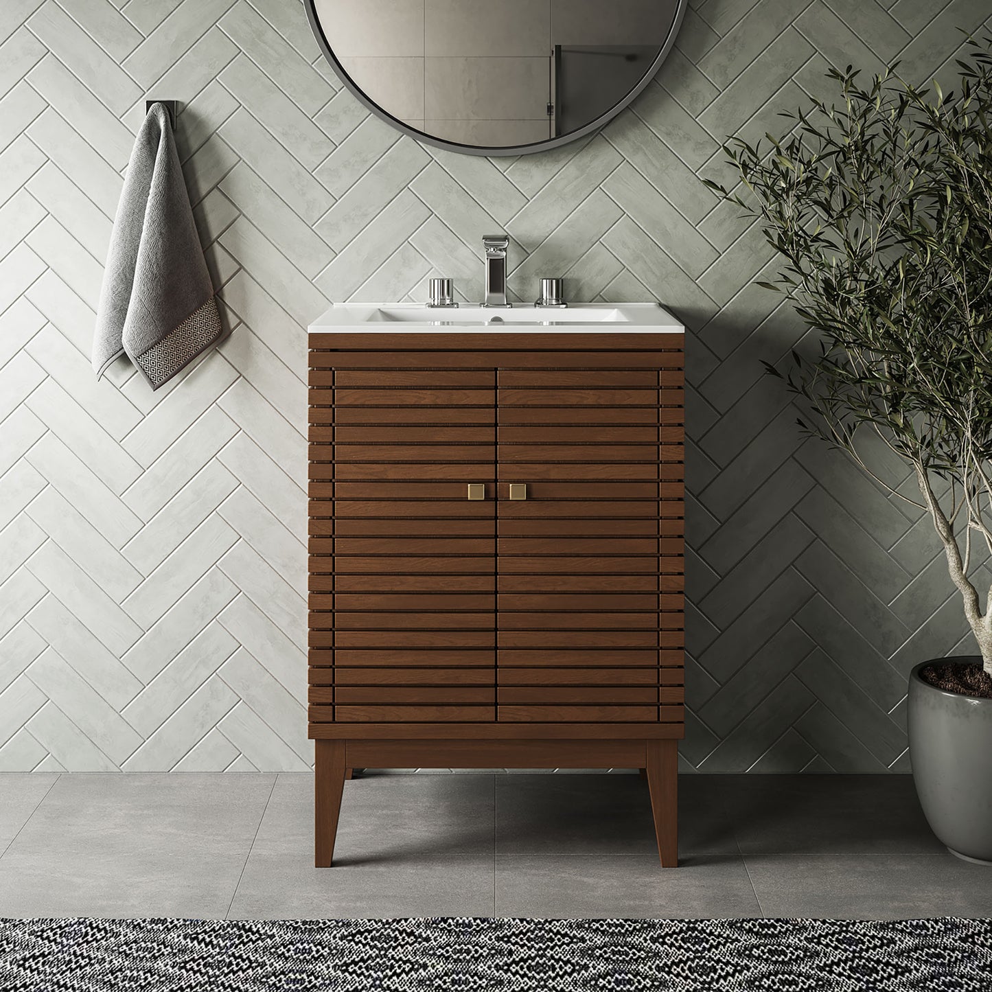 Meuble-lavabo Ledger 24" par Modway