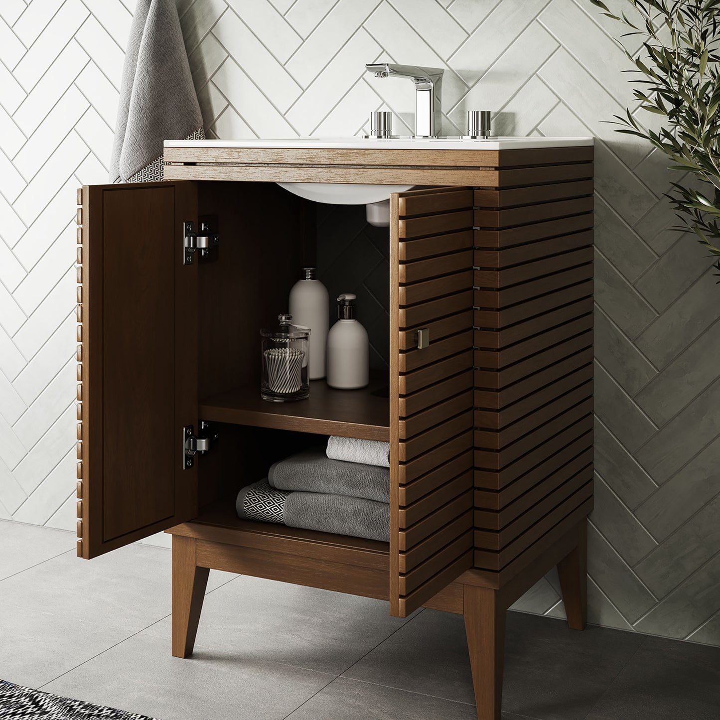 Meuble-lavabo Ledger 24" par Modway