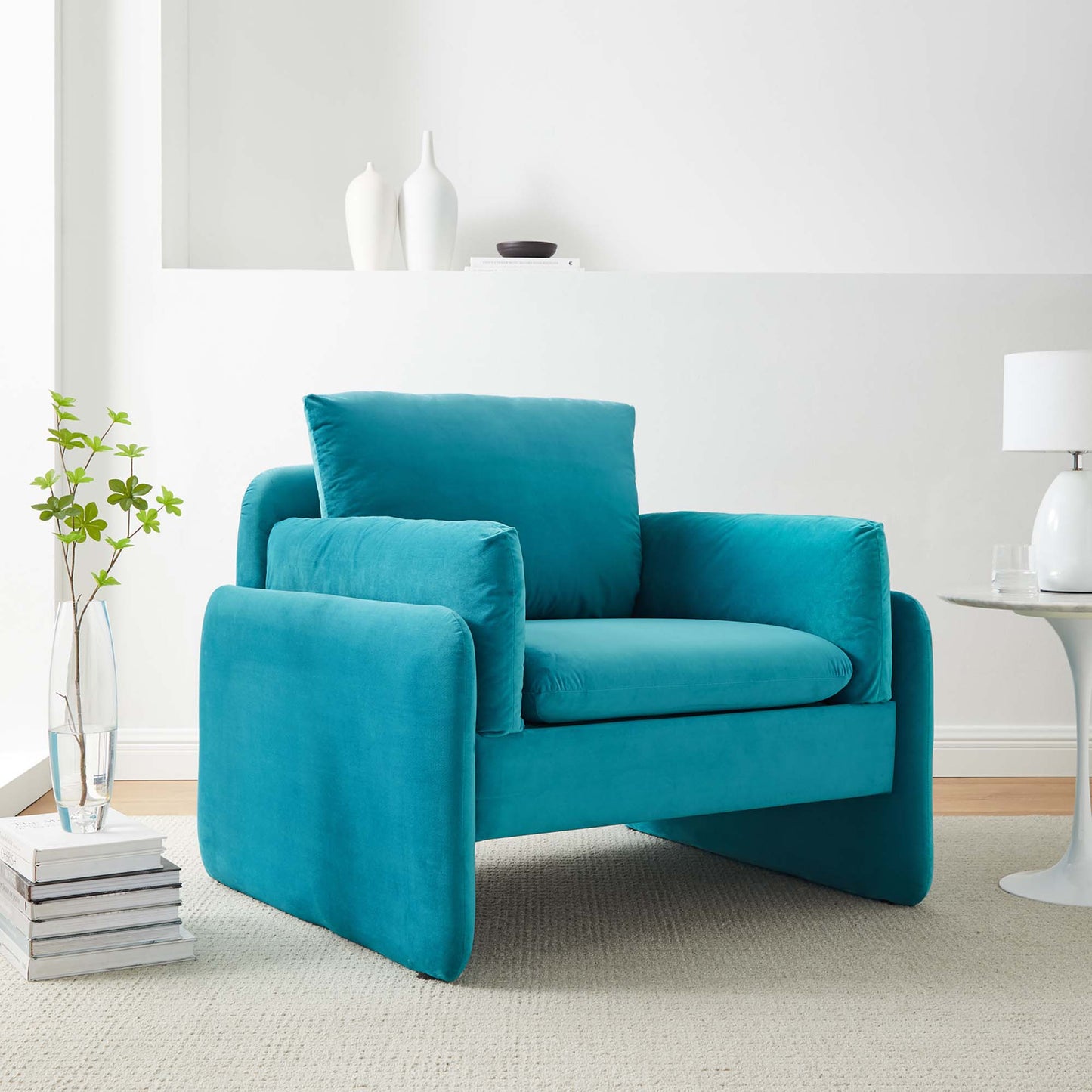 Indicate Performance Velvet Armchair