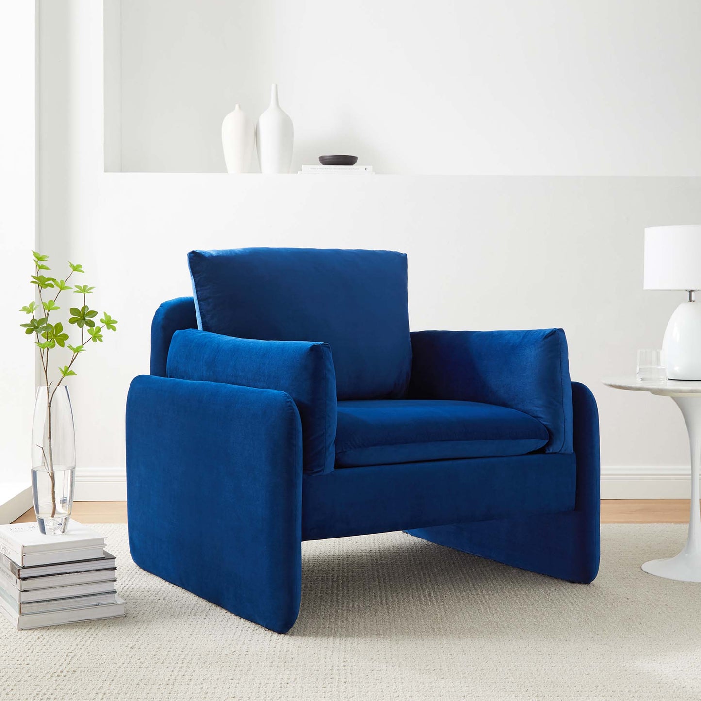 Indicate Performance Velvet Armchair