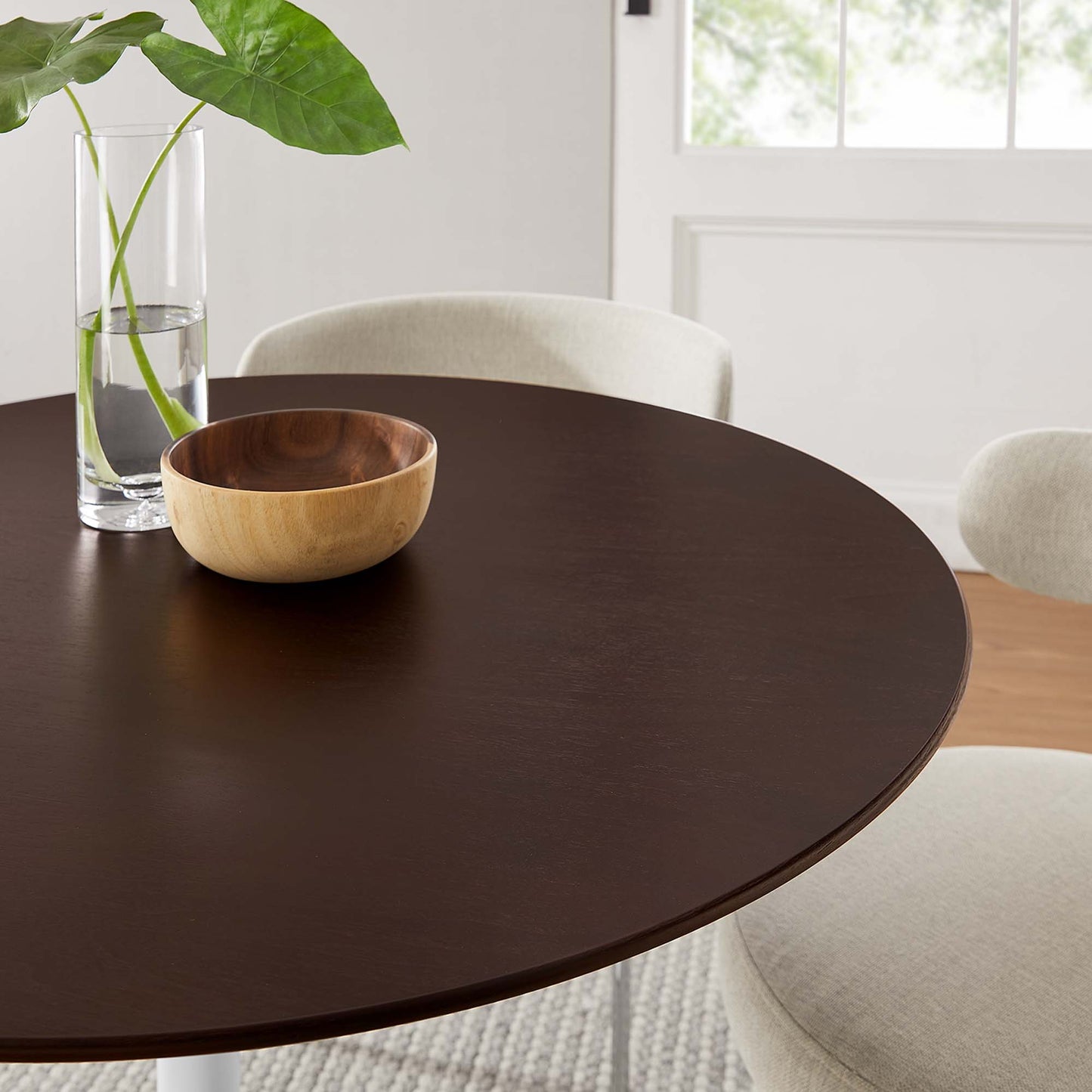 Lippa 40" Round Wood Grain Dining Table