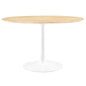 Lippa 48" Round Wood Grain Dining Table