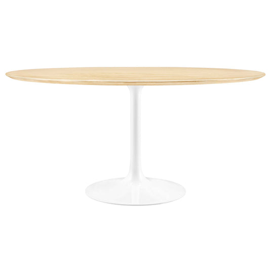 Lippa 60" Round Wood Grain Dining Table