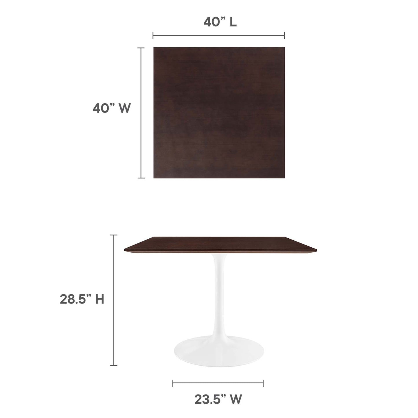 Lippa 40" Square Dining Table