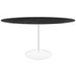 Lippa 60" Oval Artificial Marble Dining Table