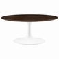 Table basse ronde en grain de bois Lippa 36" par Modway