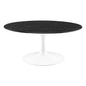 Lippa 36" Round Artificial Marble Coffee Table