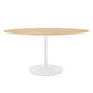 Lippa 60" Oval Natural Wood Grain Dining Table