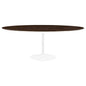 Lippa 78" Oval Wood Grain Dining Table