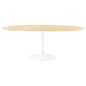 Lippa 78" Oval Wood Grain Dining Table