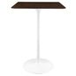 Lippa 28" Square Wood Grain Bar Table