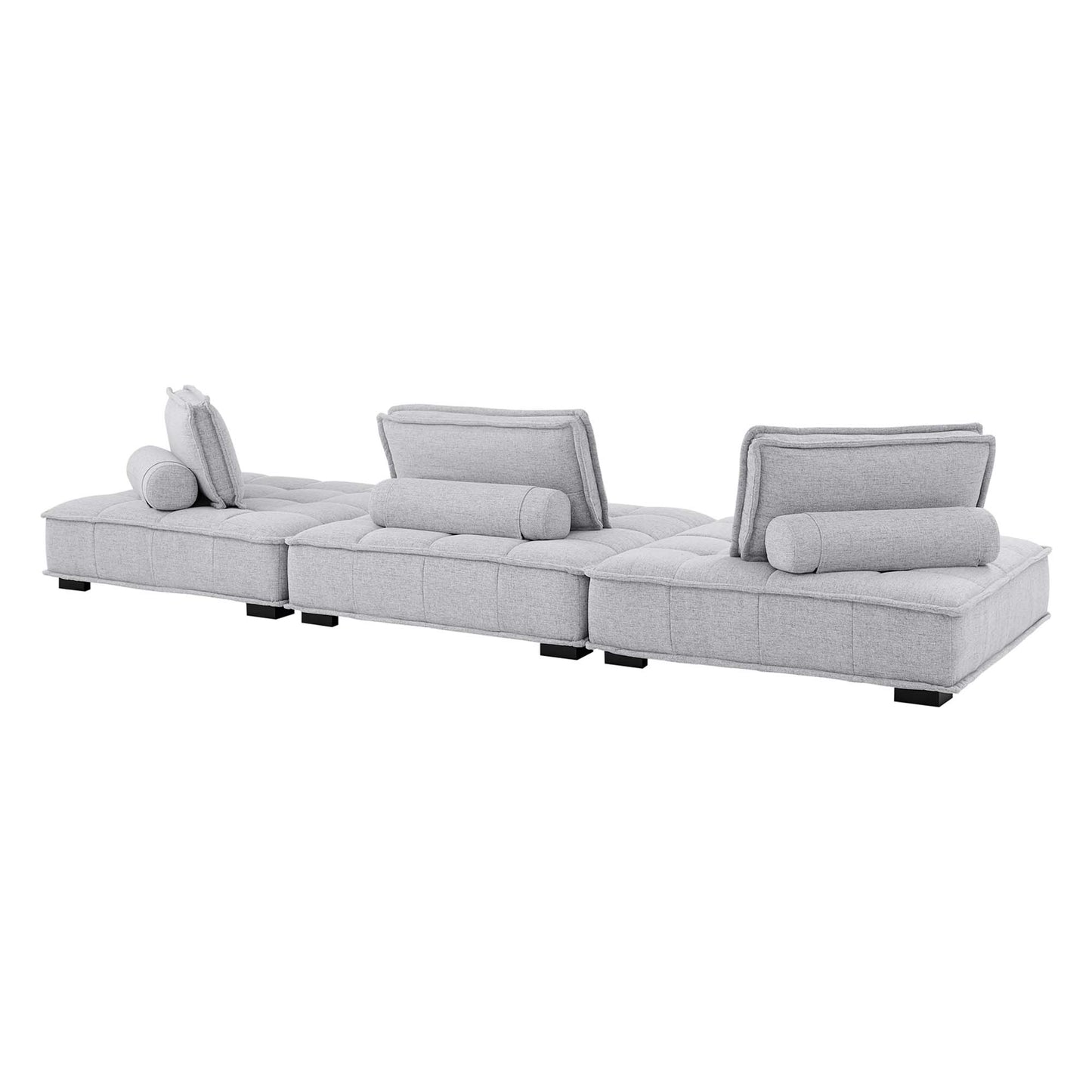 Saunter 3-Piece Tufted Fabric Fabric Sofa