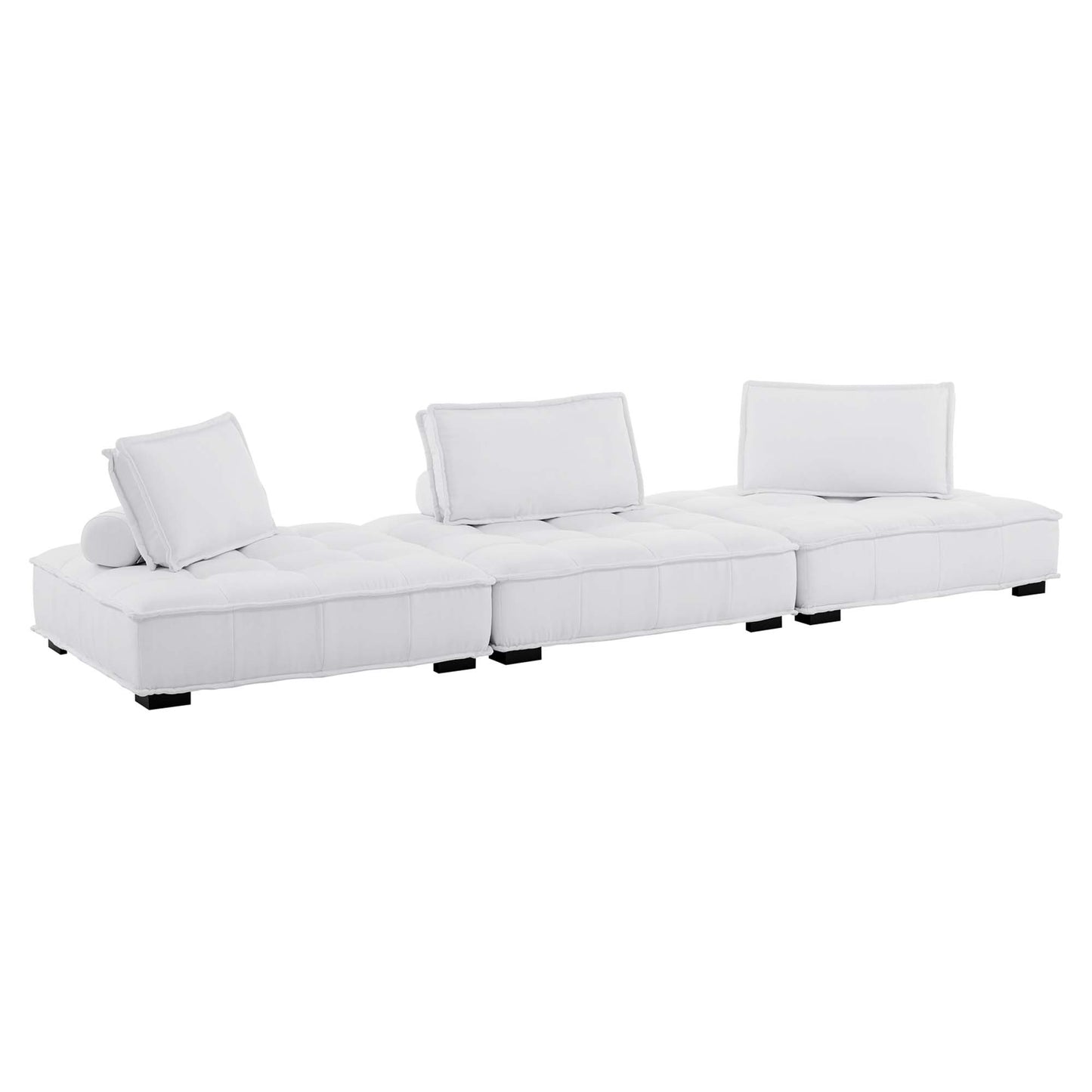 Saunter 3-Piece Tufted Fabric Fabric Sofa