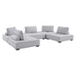 Saunter 5-Piece Tufted Fabric Fabric Sectional Sofa