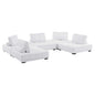 Saunter 5-Piece Tufted Fabric Fabric Sectional Sofa