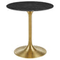 Lippa 28" Round Artificial Marble Dining Table